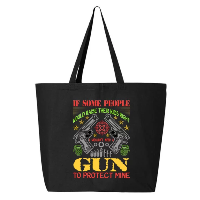 Funny Gun 2nd Amendment Protect Me 25L Jumbo Tote