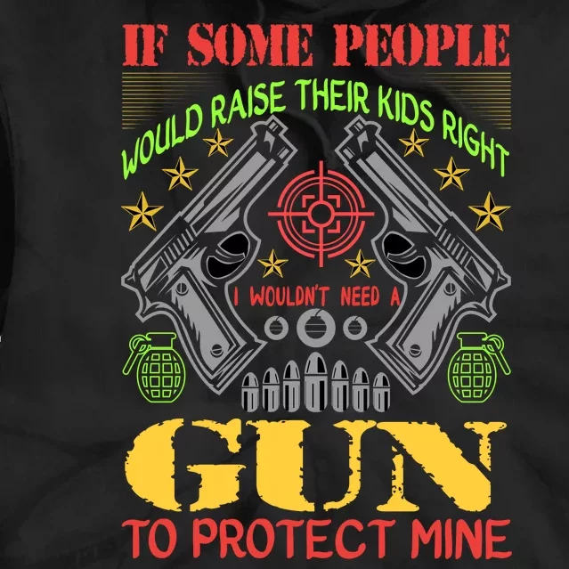 Funny Gun 2nd Amendment Protect Me Tie Dye Hoodie