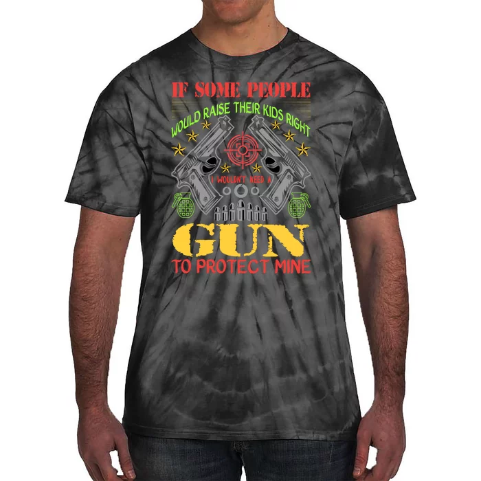 Funny Gun 2nd Amendment Protect Me Tie-Dye T-Shirt