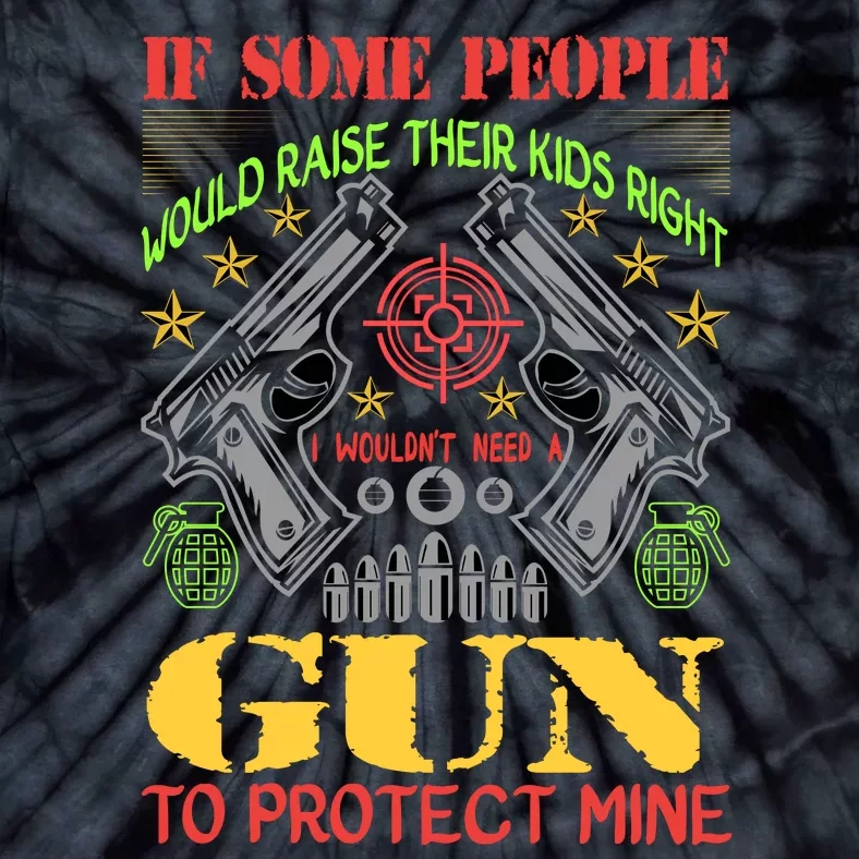 Funny Gun 2nd Amendment Protect Me Tie-Dye T-Shirt