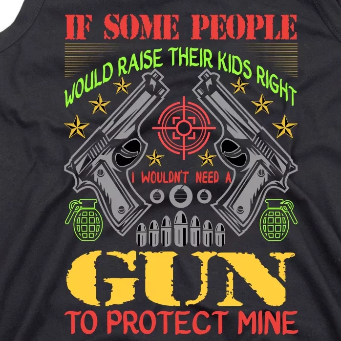 Funny Gun 2nd Amendment Protect Me Tank Top