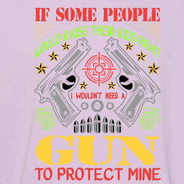 Funny Gun 2nd Amendment Protect Me Garment-Dyed Sweatshirt