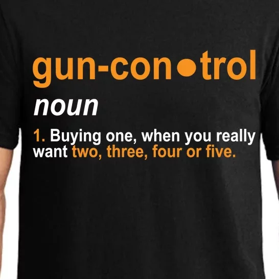 Funny Gun Control Definition Pajama Set