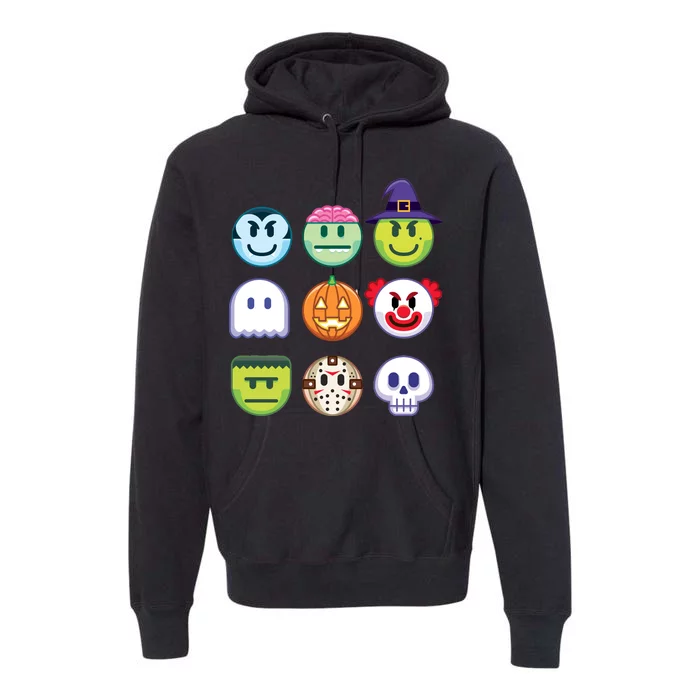 Funny Halloween Emoji's Premium Hoodie