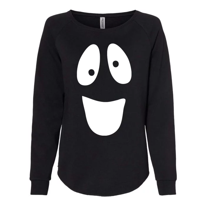 Funny Halloween Ghost Face Womens California Wash Sweatshirt