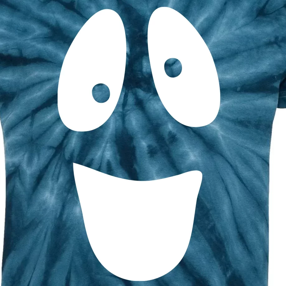 Funny Halloween Ghost Face Kids Tie-Dye T-Shirt