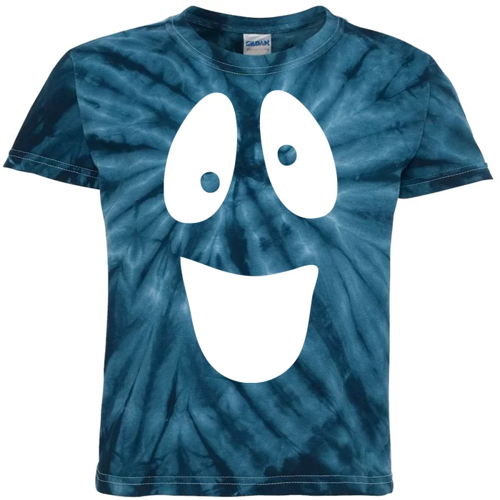 Funny Halloween Ghost Face Kids Tie-Dye T-Shirt