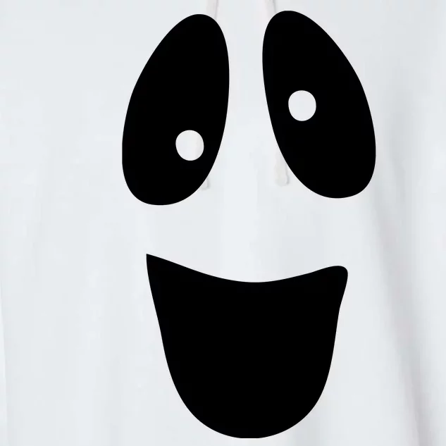 Funny Halloween Ghost Face Garment-Dyed Fleece Hoodie