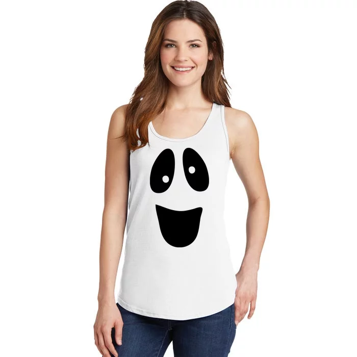 Funny Halloween Ghost Face Ladies Essential Tank