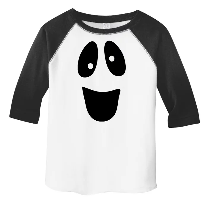 Funny Halloween Ghost Face Toddler Fine Jersey T-Shirt