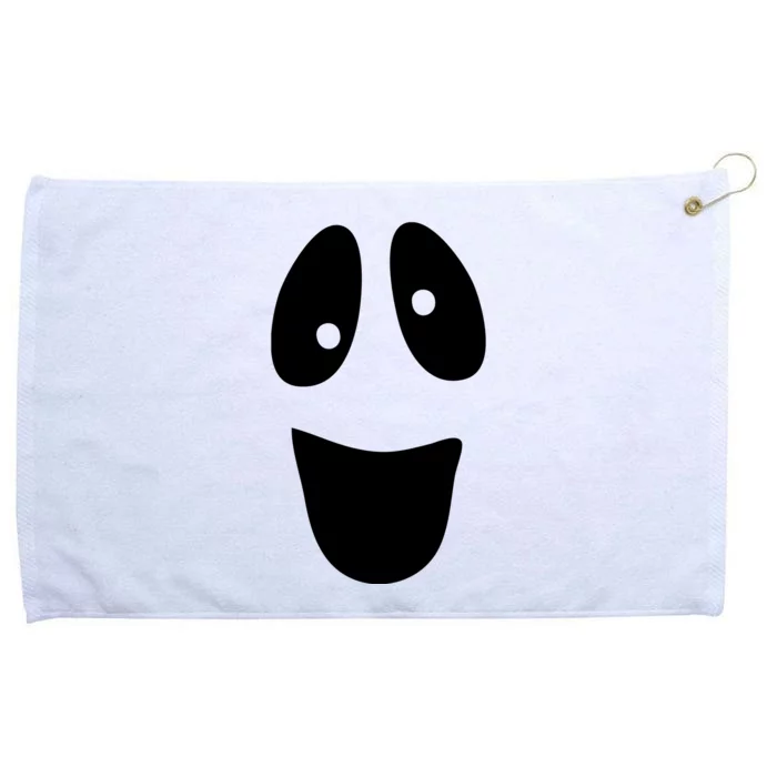 Funny Halloween Ghost Face Grommeted Golf Towel