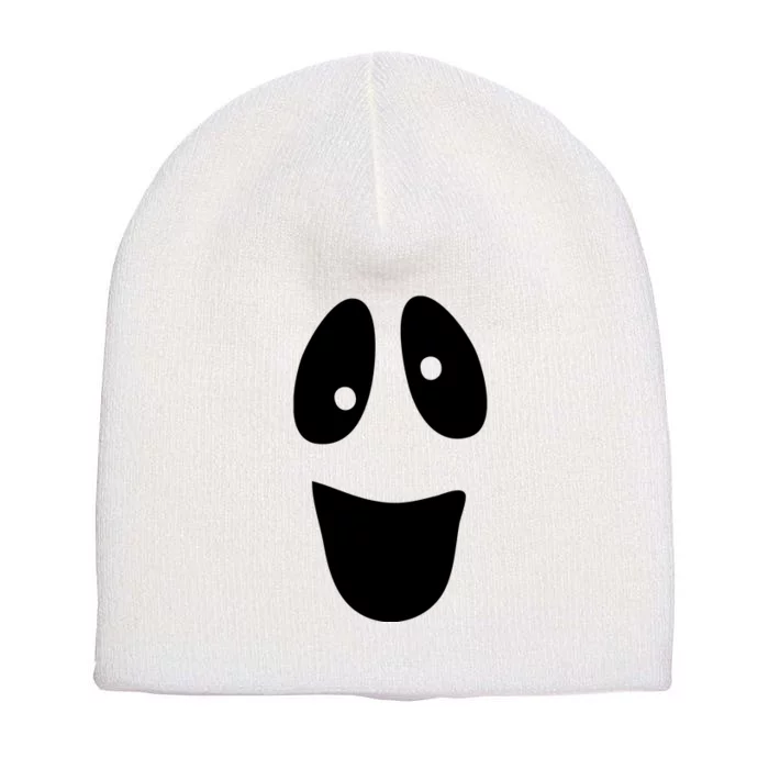 Funny Halloween Ghost Face Short Acrylic Beanie