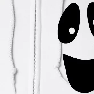 Funny Halloween Ghost Face Full Zip Hoodie