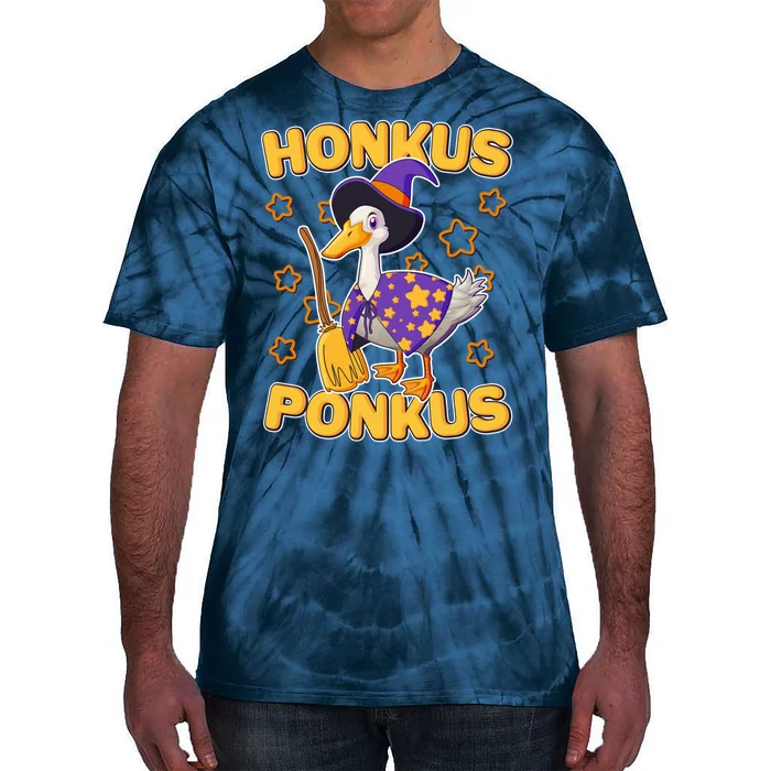 Funny Halloween Honkus Ponkus Duck Tie-Dye T-Shirt