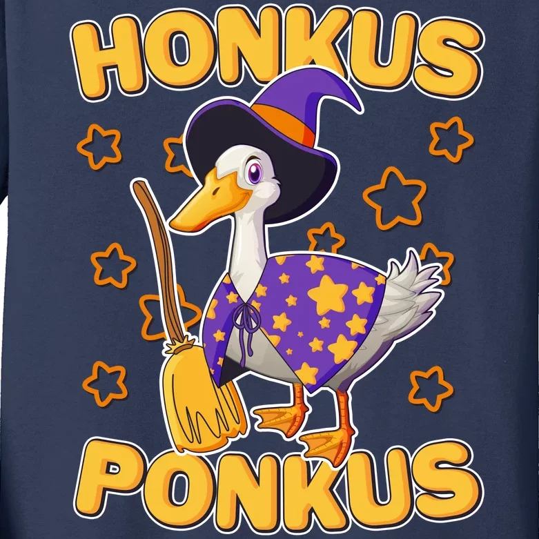 Funny Halloween Honkus Ponkus Duck Kids Long Sleeve Shirt