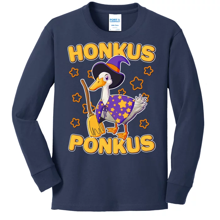 Funny Halloween Honkus Ponkus Duck Kids Long Sleeve Shirt