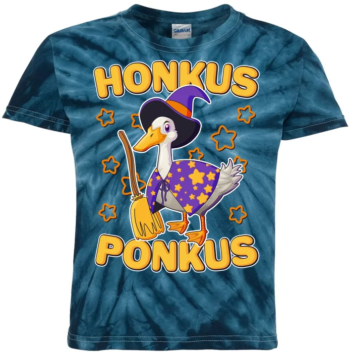 Funny Halloween Honkus Ponkus Duck Kids Tie-Dye T-Shirt