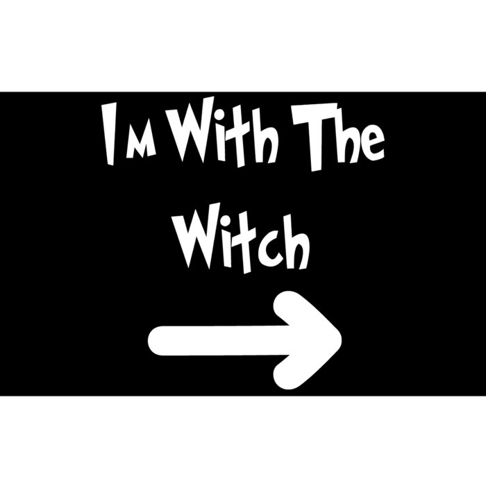 Funny Halloween I'm With The Witch Bumper Sticker