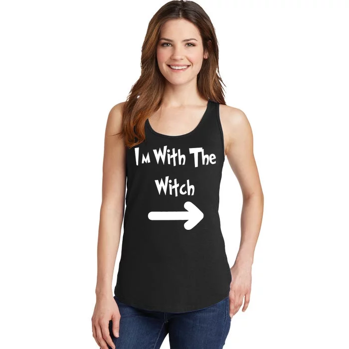 Funny Halloween I'm With The Witch Ladies Essential Tank