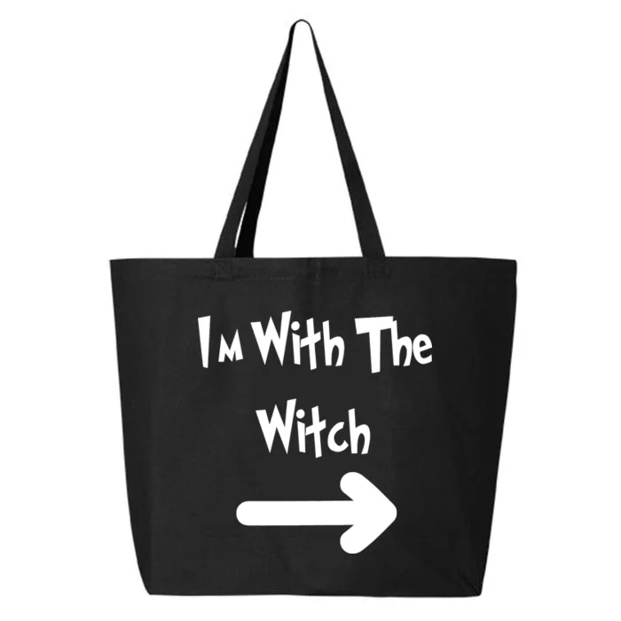 Funny Halloween I'm With The Witch 25L Jumbo Tote