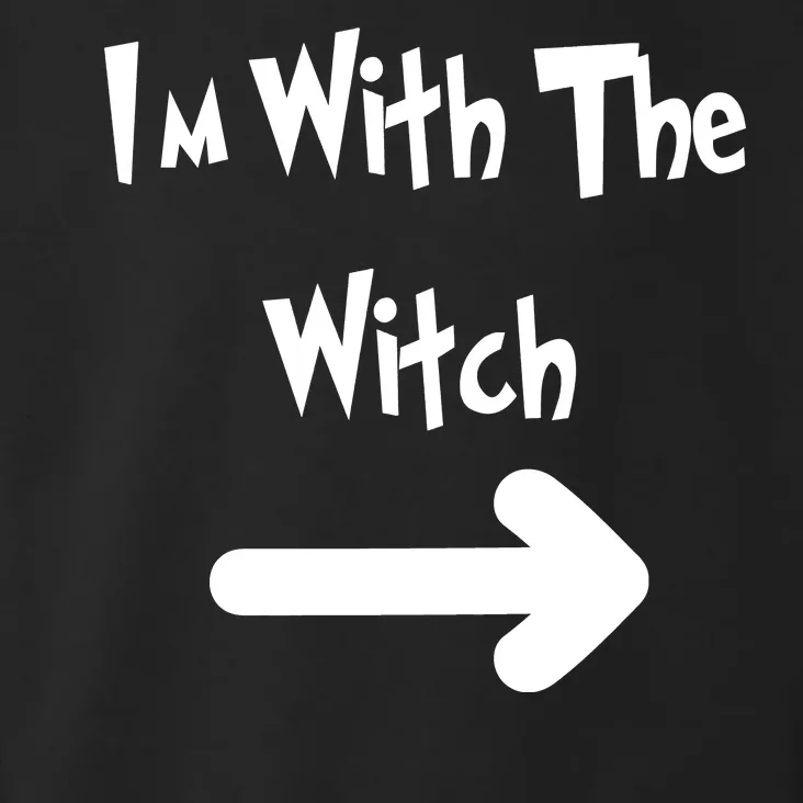 Funny Halloween I'm With The Witch Toddler Hoodie