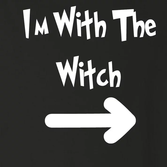 Funny Halloween I'm With The Witch Toddler Long Sleeve Shirt