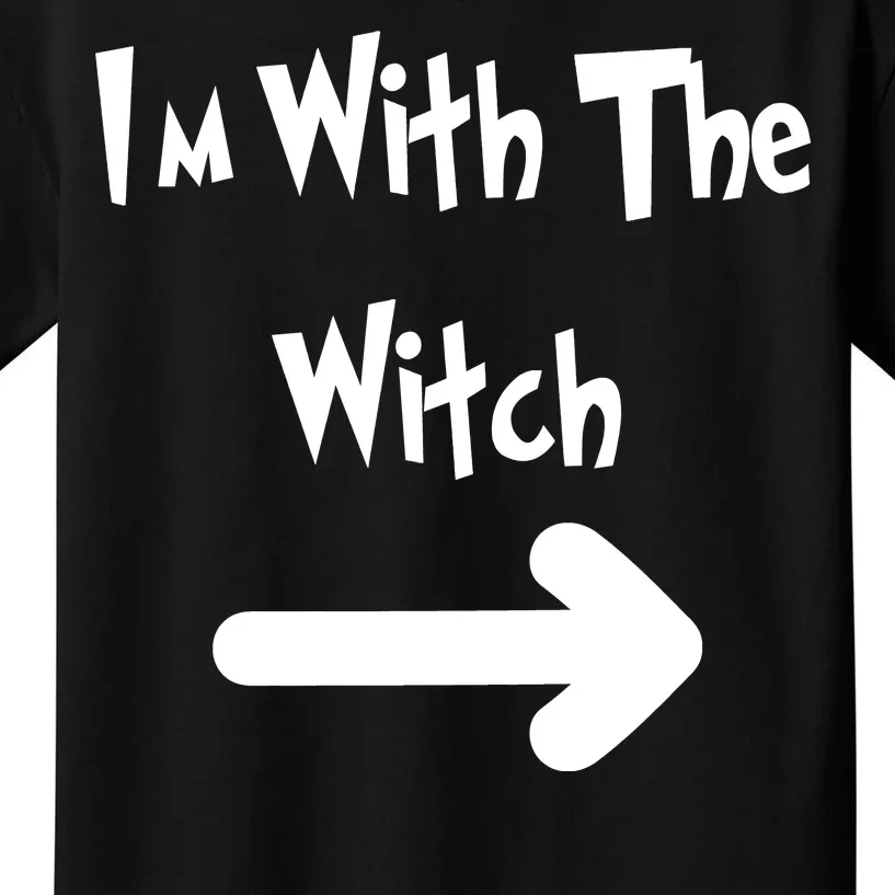 Funny Halloween I'm With The Witch Kids T-Shirt