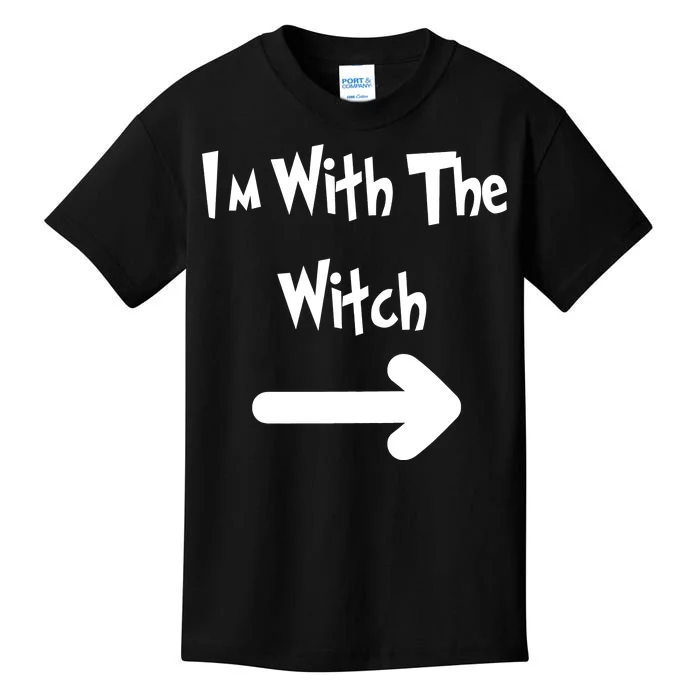 Funny Halloween I'm With The Witch Kids T-Shirt