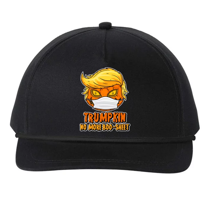 Funny Halloween Trumpkin No More Boo-Sheet Snapback Five-Panel Rope Hat