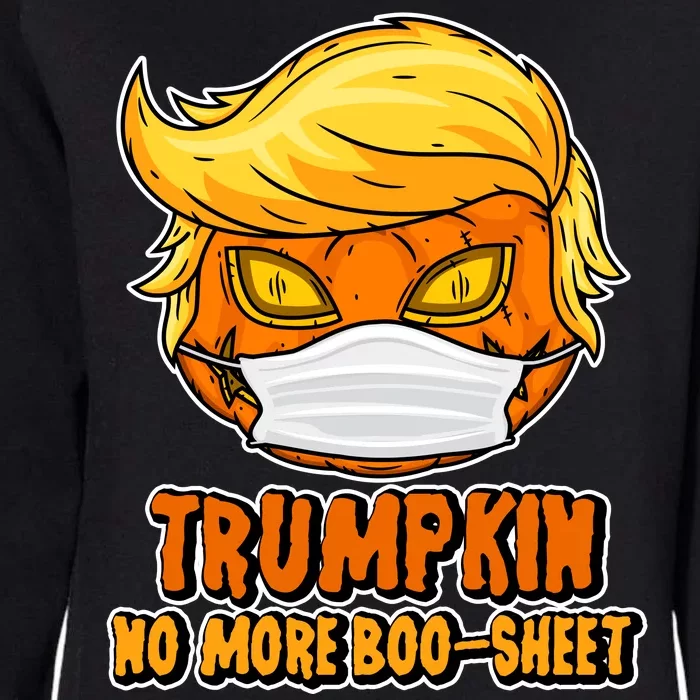 Funny Halloween Trumpkin No More Boo-Sheet Womens California Wash Sweatshirt