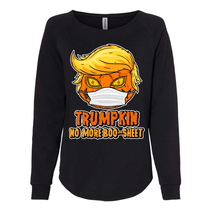 Funny Halloween Trumpkin No More Boo-Sheet Womens California Wash Sweatshirt