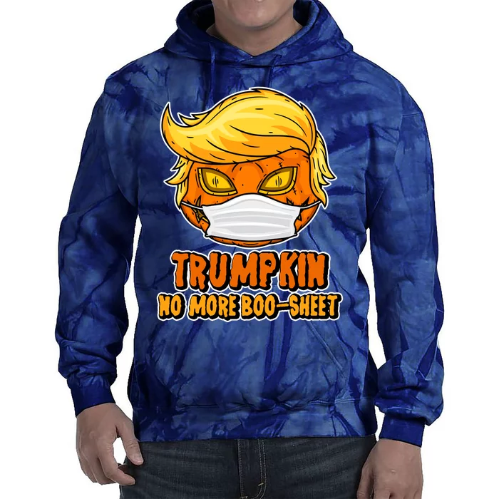 Funny Halloween Trumpkin No More Boo-Sheet Tie Dye Hoodie