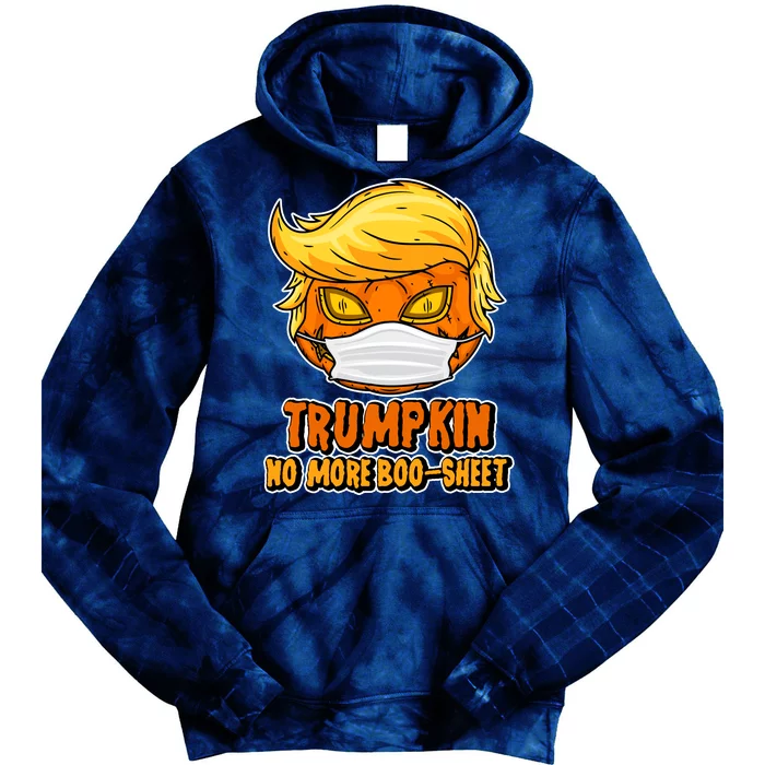 Funny Halloween Trumpkin No More Boo-Sheet Tie Dye Hoodie