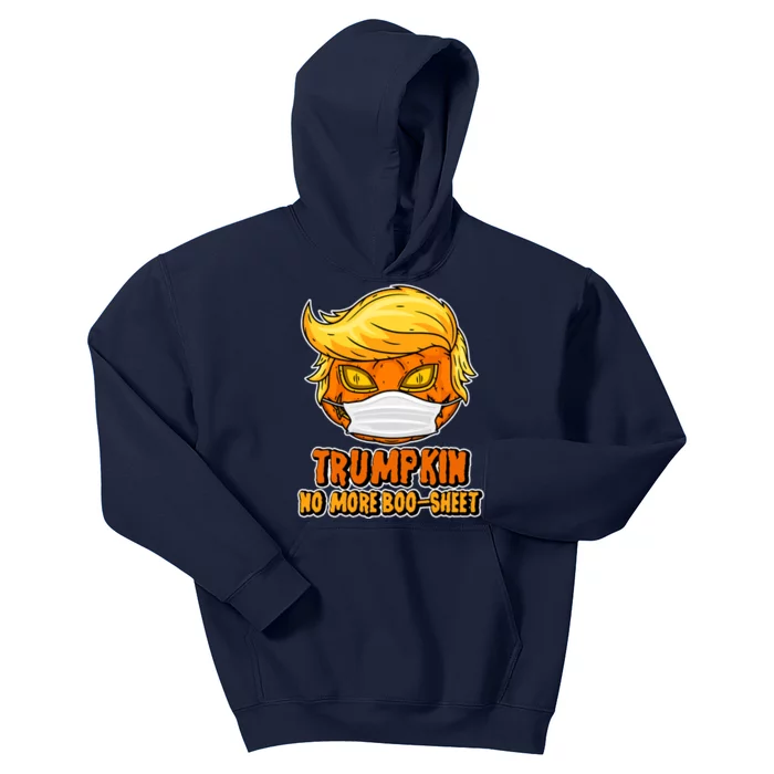 Funny Halloween Trumpkin No More Boo-Sheet Kids Hoodie