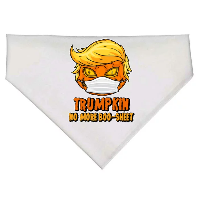 Funny Halloween Trumpkin No More Boo-Sheet USA-Made Doggie Bandana