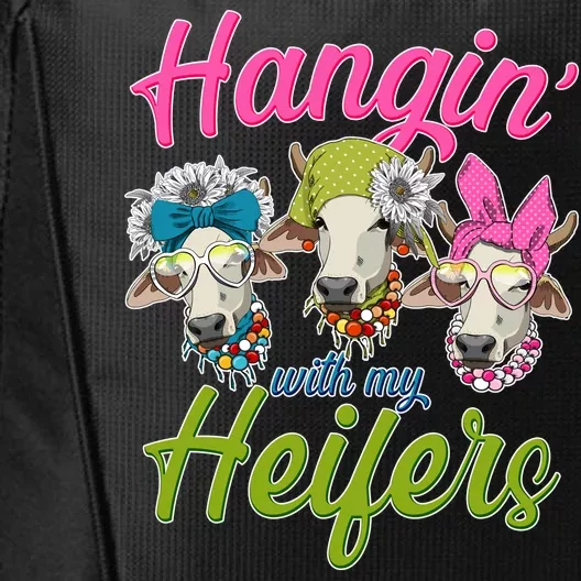 Funny Hangin' With My Heifers Cows City Backpack