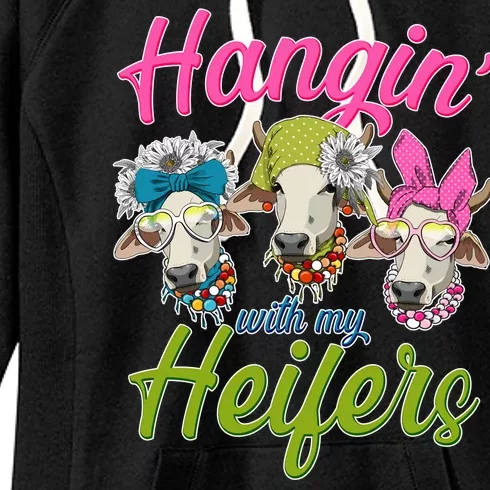 Funny Hangin' With My Heifers Cows Women's Fleece Hoodie