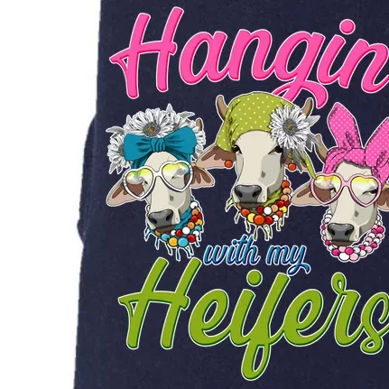 Funny Hangin' With My Heifers Cows Doggie 3-End Fleece Hoodie