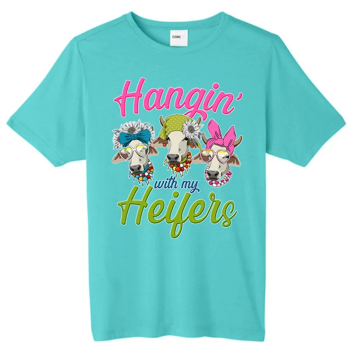 Funny Hangin' With My Heifers Cows ChromaSoft Performance T-Shirt