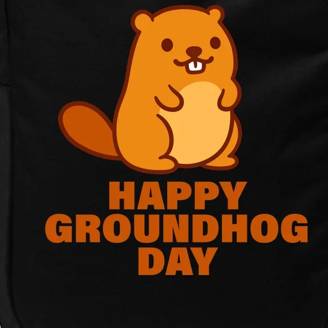 Funny Happy Groundhog Day Impact Tech Backpack