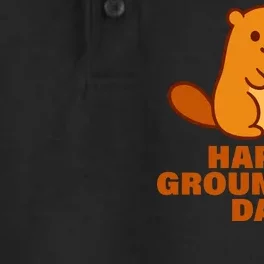 Funny Happy Groundhog Day Dry Zone Grid Performance Polo