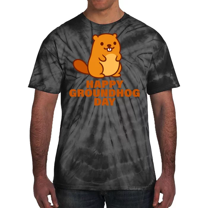 Funny Happy Groundhog Day Tie-Dye T-Shirt