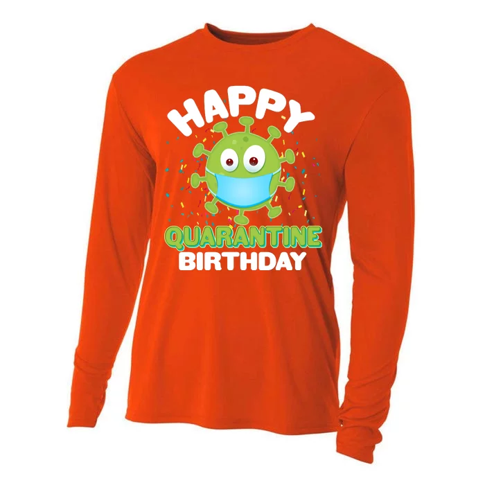 Funny Happy Quarantine Birthday Cooling Performance Long Sleeve Crew