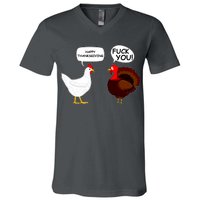 Funny Happy Thanksgiving Chicken Vs Turkey T-Shirt | TeeShirtPalace