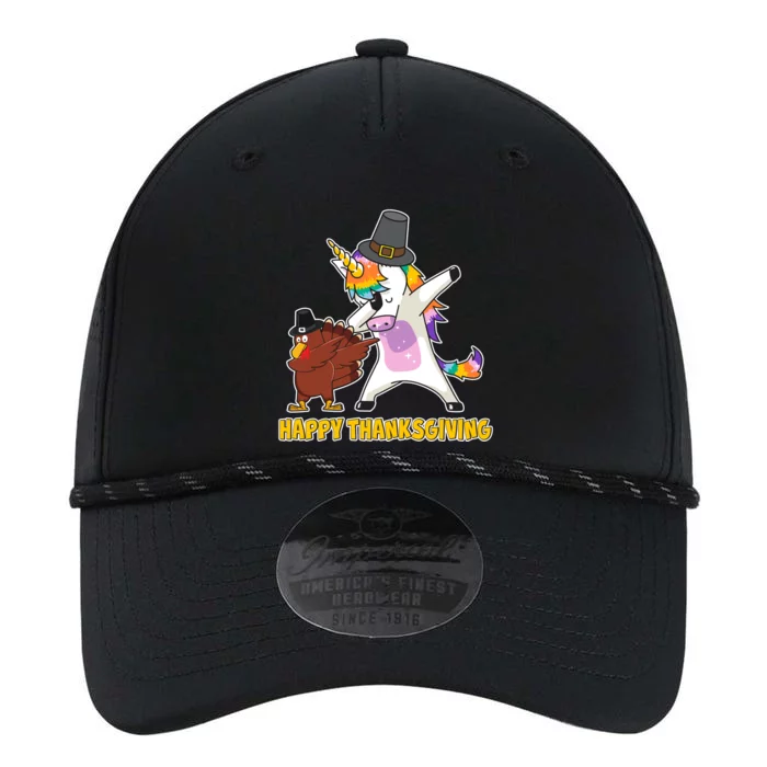 Funny Happy Thanksgiving Dabbing Turkey and Unicorn Performance The Dyno Cap