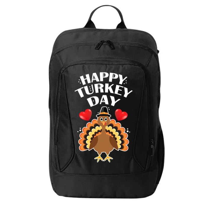 Funny Happy Turkey Day City Backpack