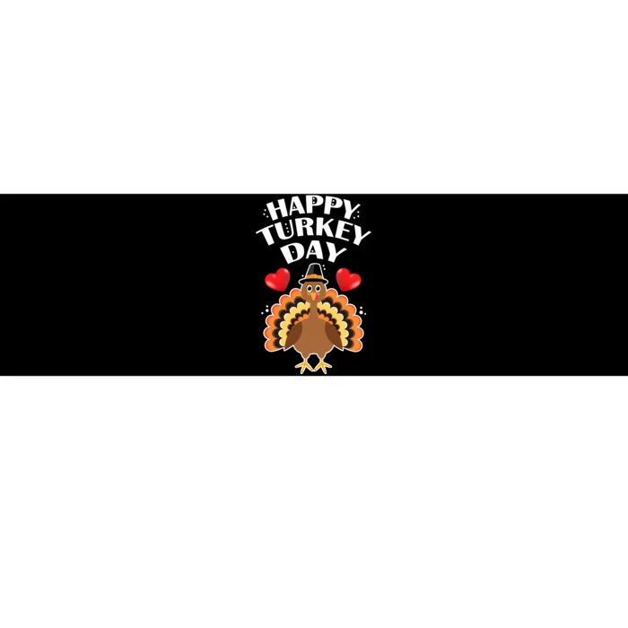 Funny Happy Turkey Day Bumper Sticker