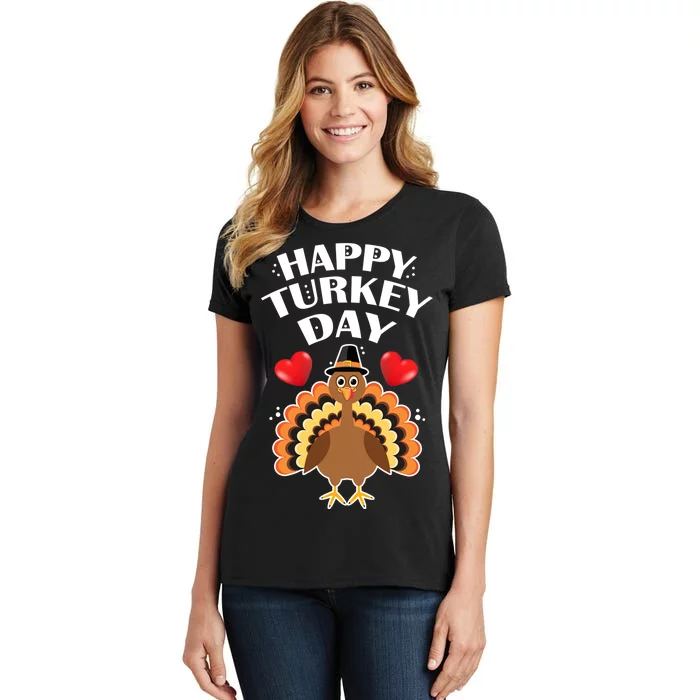 Funny Happy Turkey Day Women's T-Shirt