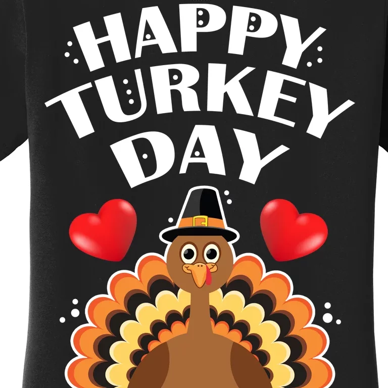 Funny Happy Turkey Day Women's T-Shirt