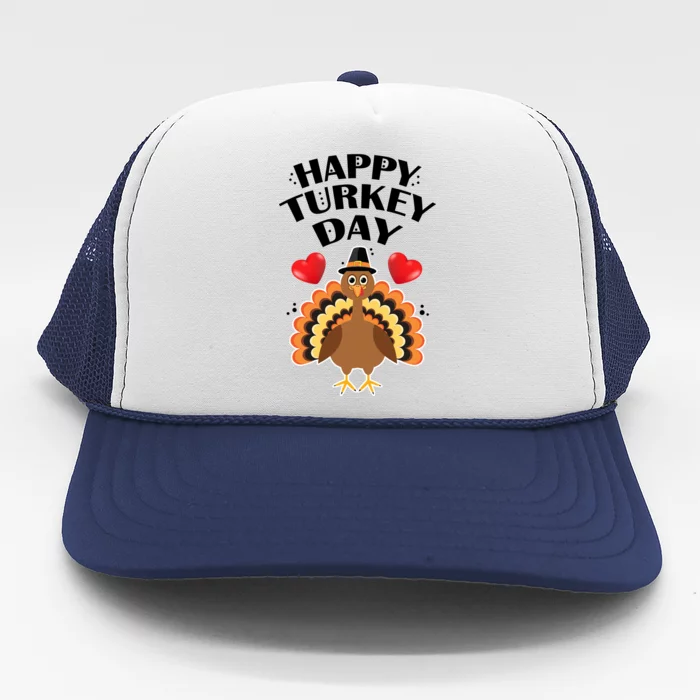 Funny Happy Turkey Day Trucker Hat